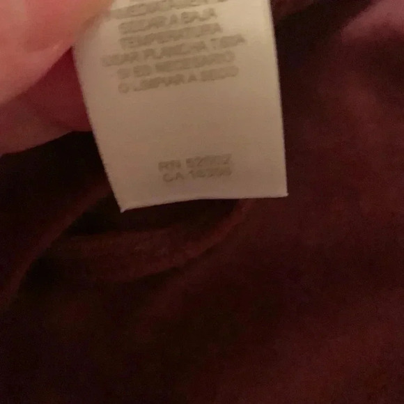 Liz Claiborne Women’s Burgundy Track Pants With Elastic Waist Band Size Medium - Picture 6 of 14